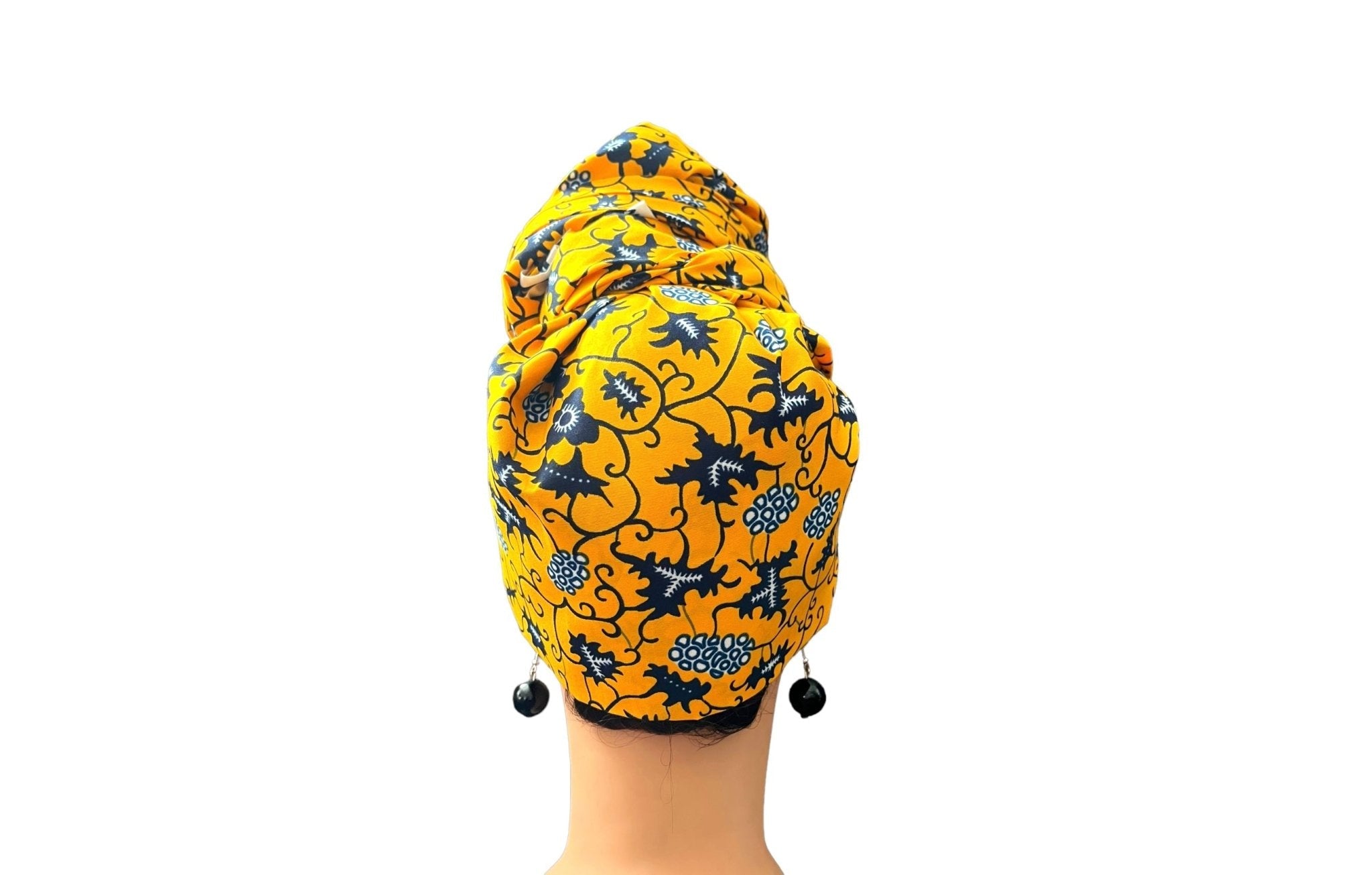 Yellow/Black Head-Wrap